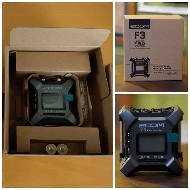 Unboxing the Zoom F3 Professional Field Recorder