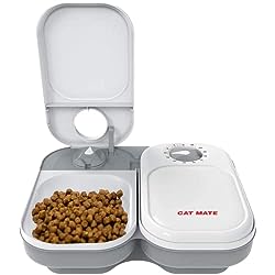 Cat Mate C200 2 Meal Automatic Pet Feeder for Cats and Small Dogs with Ice Pack