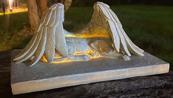 Joejoy Solar Dog Memorial Grave Marker